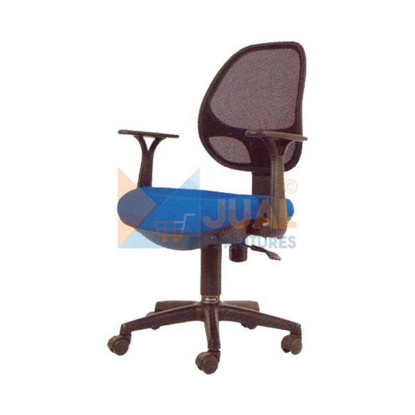 Spesifikasi Kursi Kantor Staff Savello Vivo GT1: Jenis Sandaran Tilting Control, Bahan: Mesh (Jaring), Rangka Kaki Nylon, Garansi Roda & Hidrolic 1Th. Jual Kursi Kantor Staff Savello Vivo GT1 di Jakarta