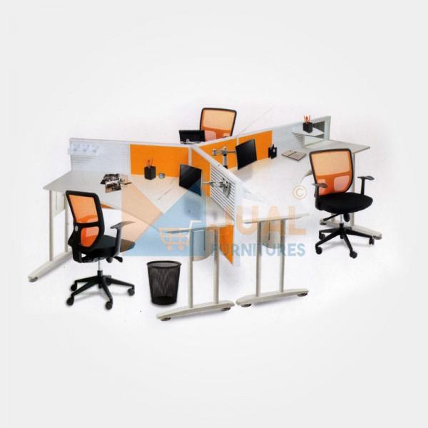 Jual Partisi Kantor Murah, Partisi Kantor Donati 3 Seat Kapasitas 3 hingga 12 staff. Jual Partisi Kantor Murah, Partisi Kantor Donati 3 Seat Minimalis