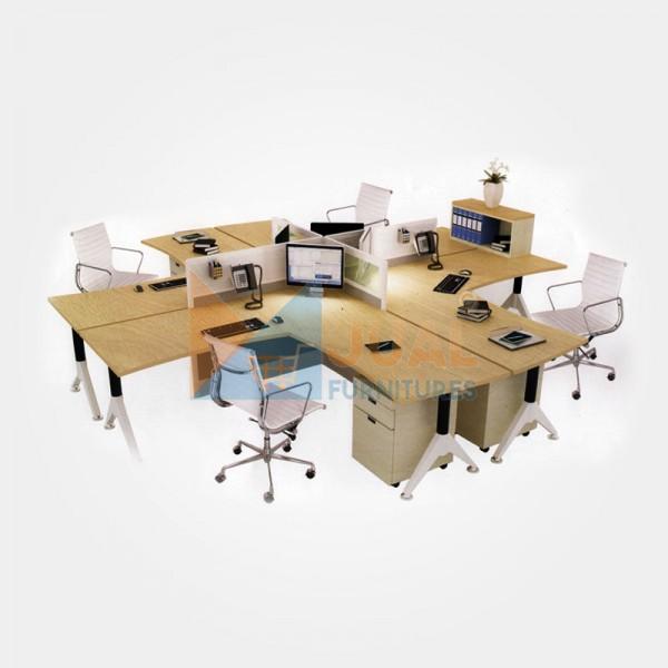 Jual Partisi Kantor Murah, Partisi Kantor Donati 4 Pax Kapasitas 2 hingga 4 staff. Jual Partisi Kantor Murah, Partisi Kantor Donati 4 Pax