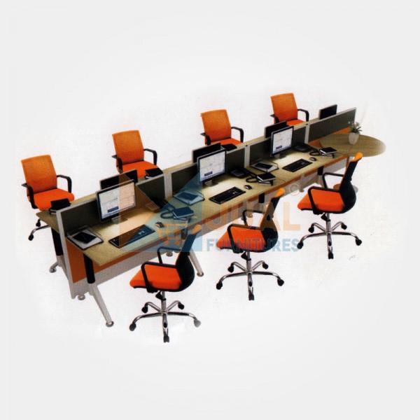 Jual Partisi Kantor Murah, Partisi Kantor Donati 8 Seat Hadap Kapasitas 2 hingga 12 staff. Jual Partisi Kantor Murah, Partisi Kantor Donati 8 Seat Hadap