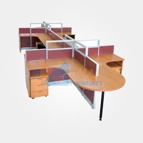 Jual Partisi Kantor Uno 8 Staff Premium Series Murah, Partisi Kantor Murah untuk 1-12 Staff. Jual Partisi Kantor Uno 8 Staff Premium Series Murah
