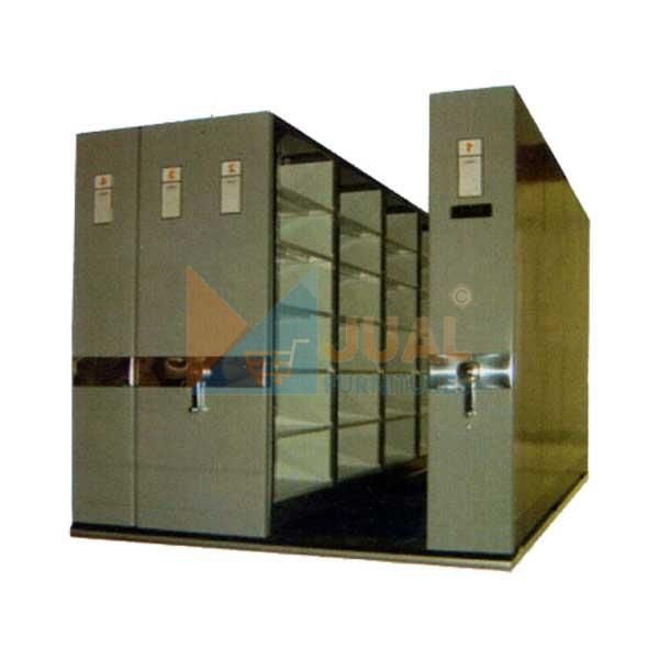 Jual Lemari Arsip Besi Mobile File Elite Mechanic, Roll O Pack Mekanik Otomatis, Filling Cabinet, Locker Kantor, Lemari Arsip Kantor, Meja Meeting Besi. Harga Lemari Arsi Murah, Lemari Arsip Besi Mobile File Elite Mechanic