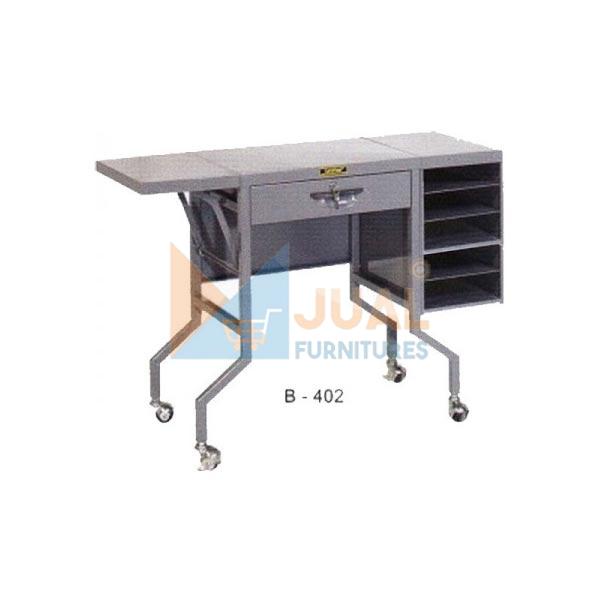 Beli Meja Kantor Besi Brother B 402 Harga Murah, Meja Ketik, Meja Kantor, Partisi Kantor, Kursi Kantor, Locker Kantor Besi hanya di jualfurnitures. Jual Meja Kantor Besi Brother B 402, Alba, Lion Murah di Jakarta