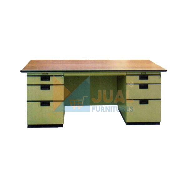 Jual Meja Kantor Besi Elite EL 421 A Harga Murah, Meja Kantor Bahan Metal Lapis HPL, Lion, ALba, Brother. Barang baru asli Pabrik Jual Meja Kantor Besi Elite EL 421 A Harga Murah