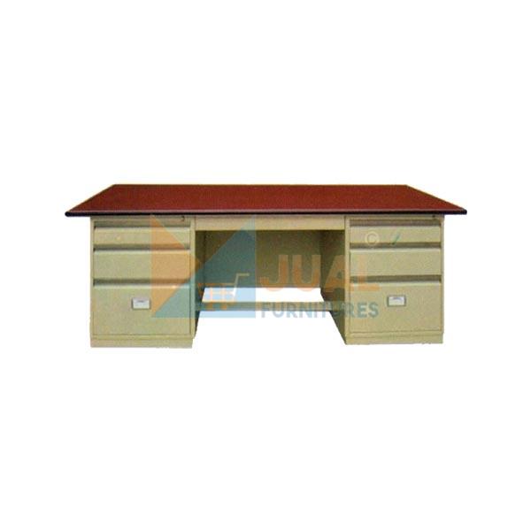Jual Meja Kantor Besi Elite EL 425 Harga Murah, Meja Kantor Bahan Metal Lapis HPL, Lion, ALba, Brother. Barang baru asli Pabrik Jual Meja Kantor Murah, Meja Kantor Besi Elite EL 425