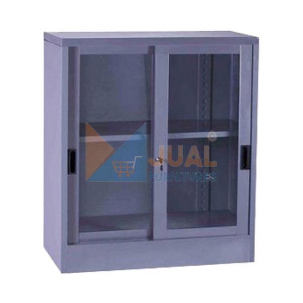 Jual Lemari Arsip Besi VIP V 601 Harga Murah, Almari Besi Sliding Kaca Pendek, Locker Kantor, Rak Serbaguna, Filling Cabinet Jual Lemari Murah, Lemari Kantor, Lemari Arsip Besi VIP V 601
