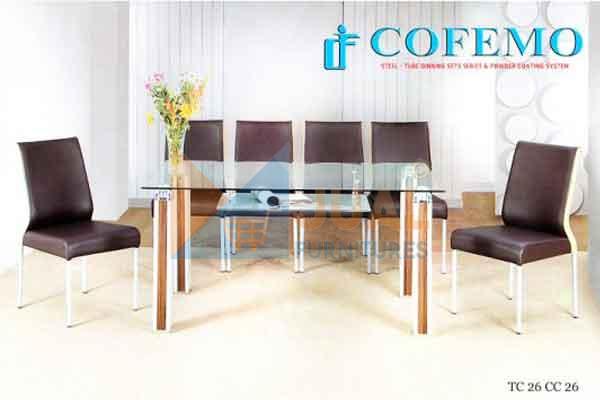 Beli Meja Makan Cofemo CC26 TC26 Murah di jualfurnitures, dapatkan Harga Murah, Barang Baru, Terjamin Kualitasnya Tersedia berbagai Model dan Merk. Jual Meja Makan Murah, Meja Makan Cofemo CC26 TC26 Bergaransi