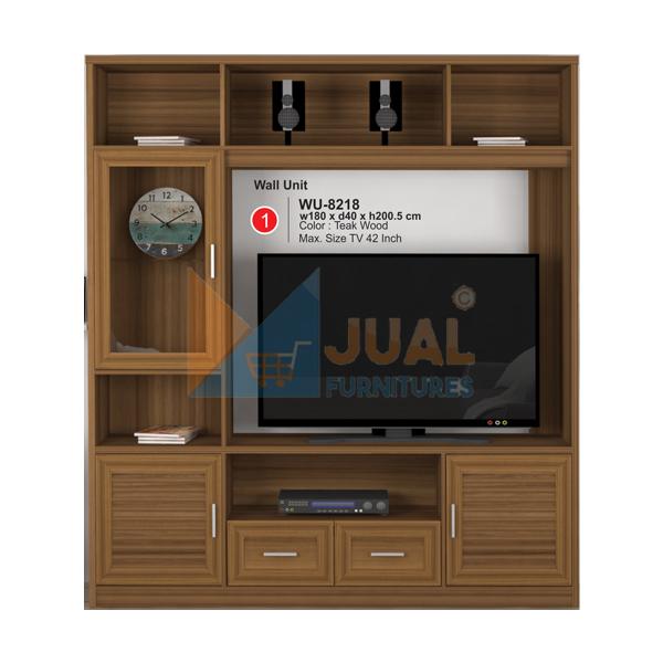 Rak Lemari TV Murah, Lemari Rak TV Expo WU 8218 Bergaransi