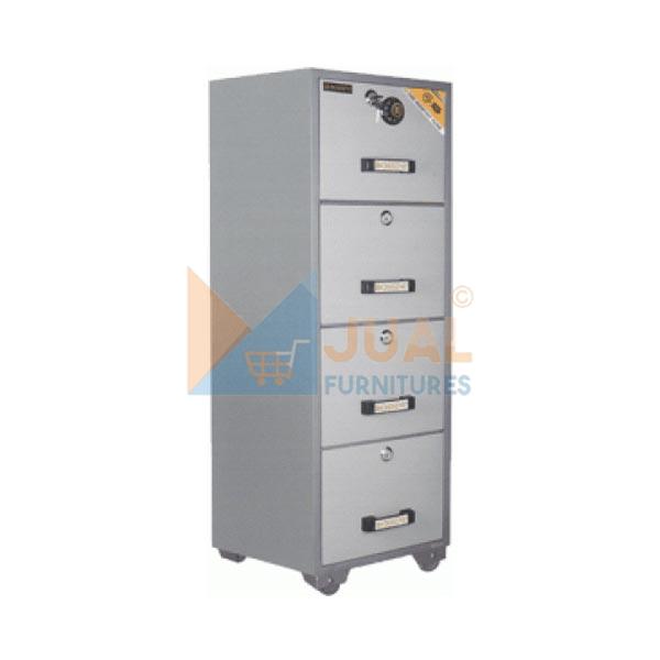 Jual Filing Cabinet Harga Murah di Jakarta, Filing Cabinet Besi Bossini FB4 4D