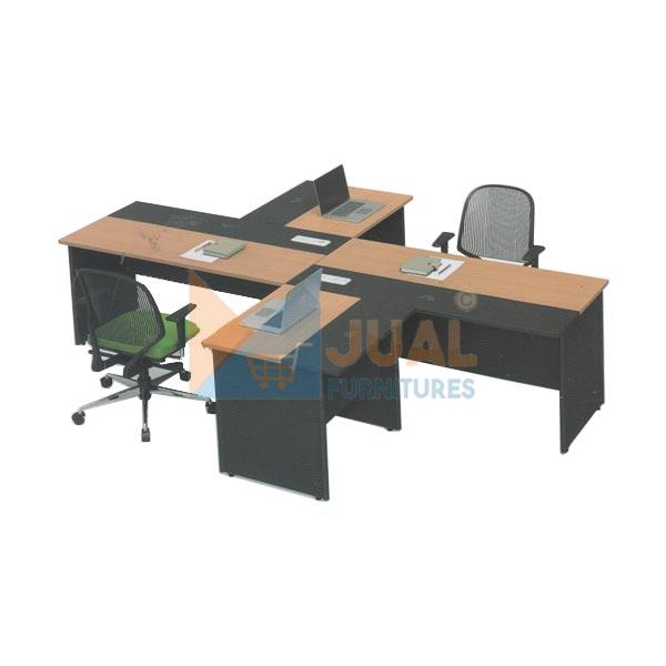 Jual Meja Kantor, Meja Direktur Kantor Harga Murah di Jakarta, Meja Kantor Staff Modera Konfigurasi 2 Orang