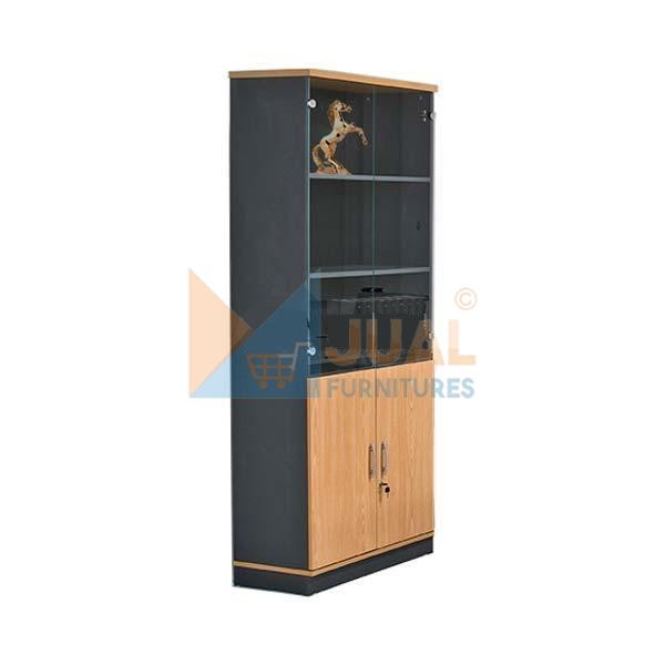 Jual Lemari Kantor Harga Murah di Jakarta, Lemari Kantor Global GW 781 Panel Glass