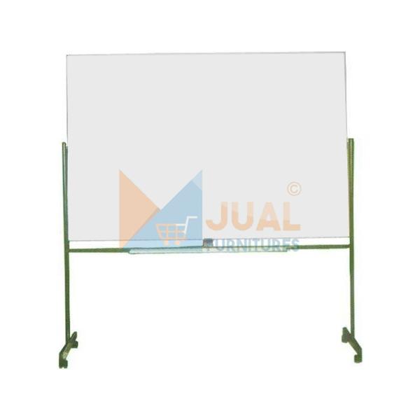 Jual Papan Tulis, Whiteboard, Blackboard, Softboard, Flip Chart Harga Murah di Jakarta, Papan Tulis Whiteboard Kaki Roda Sakana