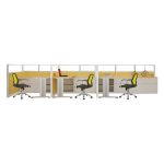 Jual Partisi Kantor, Partisi Staff, Partisi Ruangan Kantor, Partisi Sekat Meja, Harga Murah di Jakarta, Partisi Kantor Staff Donati Do W50 L 3P