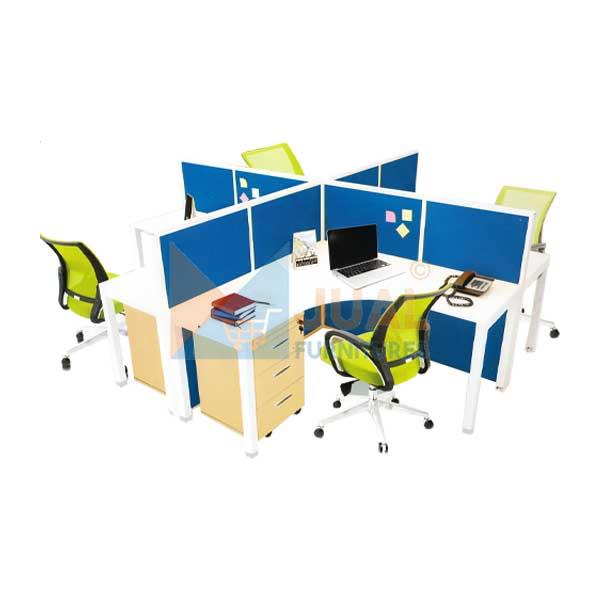 Jual Partisi Kantor, Partisi Staff, Partisi Ruangan Kantor, Partisi Sekat Meja, Harga Murah di Jakarta, Partisi Kantor Staff Donati Do W50 X 4PN