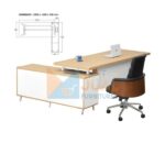 Jual Meja Kantor Direktur Indachi Oslo, Meja Kerja Harga Murah